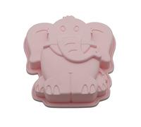 Moule à gâteau en silicone en forme d'éléphant pour faire du pain et du pain - Moule à gâteau en forme de dessin animé pour bébé - Moules à dessert en forme d'éléphant