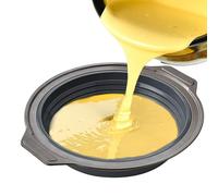 Moule à gâteau en silicone - Moule à gâteau rond en silicone - Moule à gâteau pliable créatif pour la cuisson - Moule à gâteau rond pour la cuisson - Moule à gâteau à libération facile - Moule à toast