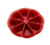Moule à gâteau en silicone, moule à scone triangulaire, 24 x 24 x 4 cm, de cuisson au chocolat, à muffins, moule à dessert à huit cavités, poids de 125 g, pour four de cuisine, pain de