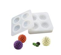 Moule à Gateau en Silicone, moules 3d pour Glace Chocolat Pâtisserie Dessert, 4 Trous Forme de Framboises