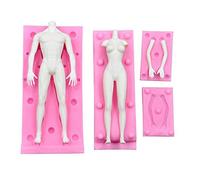 Moule à gâteau en silicone pour homme et femme - Pour pâte à sucre, argile, plâtre, jouets, décoration de gâteau, ustensiles de cuisine