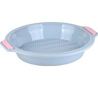 moule à Gâteau en Silicone Rond de 20cm, Moule à Pain Antiadhésif, Moules Ronds en Silicone Pour La Cuisson De Gâteaux, Pizza, Pain