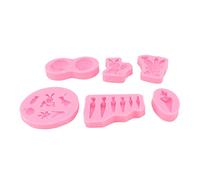 Moule à Gâteau en Silicone Souple, Moule à Décoration et Pâtisserie, Antiadhésif et Sécurisé Alimentaire - Polyvalent pour DIY, Chocolat, Savon et Modelage (Style 5)