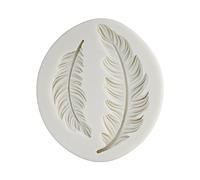 Moule à gâteau en silicone texture plume pour légumes, bonbons, biscuits, chocolat, glaçons, décorations de desserts français, outils de cuisson