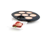 Mastrad Moule à gâteau 7 demi-sphères 100% silicone premium anti-adhésif maintien parfait Gris fumé