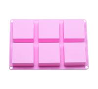 Moule À Gâteau | Moules en Silicone 6 Cases pour Cuisson - Accessoires de Cuisson et Loisirs Créatifs pour Bonbons Biscuits Savon Cire