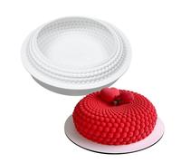 Moule à gâteau mousse française en silicone 3D Baker homebrew chocolat savon bougie moule, rond perle forme moule