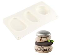 Moule à Gâteau pavé 3D en Silicone, Moule à Pâtisserie Flexible de qualité Alimentaire pour Gâteaux, Chocolats, Gelée, Savon, Résistant à la Chaleur -60 à 230 °C (119)