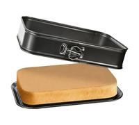Moule à gâteau - Plat de cuisson rectangulaire - 33 x 22,9 cm - Grande à gâteau au fromage - Durable - Antiadhésif - Pour biscuits à brownie - Idéal pour, génoise, desserts, pâtisseries