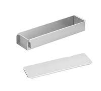 Moule à gâteau rectangulaire en alliage d'aluminium, antiadhésif, avec couvercle de pelle, for tartes, Desserts, Mousse, gâteau, pique-nique, cuisine(30cm-stainless lid)