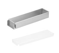 Moule à gâteau rectangulaire en alliage d'aluminium, antiadhésif, avec couvercle de pelle, for tartes, Desserts, Mousse, gâteau, pique-nique, cuisine(40cm-Acrylic lid)