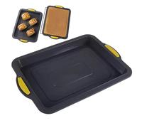 Moule à gâteau rectangulaire réutilisable multifonction pour gratin, lasagne, gelée, brownie, pâtisserie, dim sum, légumes, dîner