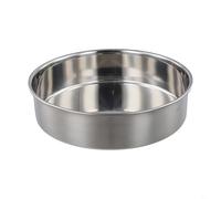 Moule à gâteau rond anti-adhésif en acier inoxydable, finition miroir pour un démoulage facile des aliments, passe au four et au lave-vaisselle, 16 cm à 34 cm, plusieurs tailles (B22 cm)