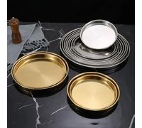 Moule à gâteau rond en acier inoxydable 201 pour la cuisson au four, finition miroir pour un démoulage facile des aliments, plusieurs tailles pour s'adapter à différents besoins de cuisson, 16 cm à 34