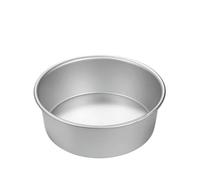 Moule à gâteau rond en aluminium de 4 à 12 pouces, ustensiles de cuisson à fond solide en mousseline de soie for la cuisson à domicile en alliage d'aluminium Pour GâTeaux(White 9 inches)