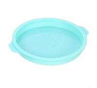 Moule à gâteau rond en silicone de qualité alimentaire pour desserts superposés, cuisson, congélation et service sans coller ni déformer (20,3 cm, vert)