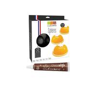 Moule à gâteau semi-rigide 9 demi-sphères + 1 Stylo chocolat