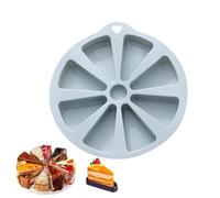 Moule à gâteau triangulaire - 8 cavités en silicone | Moules en forme de gâteau | Pour la cuisson de la pâtisserie, du pudding, de la gelée, du de maïs, du popcorn et des pommes de terre, au four