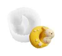 Moule à gâteaux de lune chinois, outil pratique de cuisson à domicile, moule à dessert en forme de lapins de lune, moules à gâteaux en Silicone flexibles, moules à gâteaux de lapins uniques