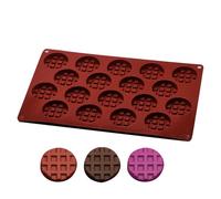 Moule à Gaufres Chocolat - Moules à Biscuits avec 18 Cavités, Plateau hémisphérique Réutilisable, Moule de Cuisson Multifonctionnel pour Bonbons | Gaufrier en Silicone Antiadhésif pour la Maison