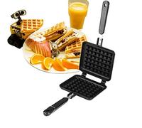 Moule à Gaufres Double en Aluminium, Revêtement Intérieur Antiadhésif, Aucune Substance Nocive ou Additif dans le Matériau, Waffle Maker Appareil pour Cusine Maison