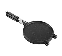 Moule à gaufres en aluminium de forme ronde pour cuisson à la maison Noir 39 x 17 x 2 cm