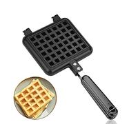 Moule à Gaufres Ménage Cuisine Gaz Antiadhésif Carré Gaufrier Moule Presse Plaque Cuisson Cuisson Outil avec Poignée