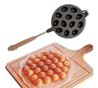 Moule à gaufres, moule à gâteau à 12 cavités, noix de pécan rond pour moule, gaufre double face antiadhésive pour le moule, pour cuisinière à gaz