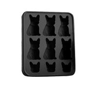 Moule À Glace | 1 * Pcs Bouledogue Français 3D À 9 Compartiments Bac À Glaçons En Silicone | Conception Antiadhésive Avec Retrait Facile | Réutilisable Pour La Maison, La Fête, Le Bar Et Le Restaurant