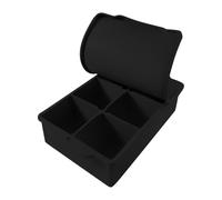 Moule à glace, 6 compartiments en silicone avec couvercle à glace, pour créer des cubes de glace de grande capacité pour vin whisky jus et cocktails froids
