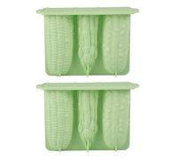 Moule à glace à 3 cavités en silicone en forme de légumes, moule à sucettes glacées, outil de cuisson, moule à bonbons, moule à bonbons pour bébé, moule à crème en forme de légumes
