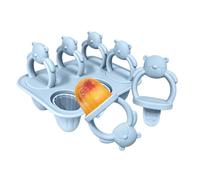 Moule à glace à l'eau en forme d'ours | Outil réutilisable à six cavités - Moule à glace pour dentition et purées,pour Yaourt Mousse Lait Maternel Purée Fruit Débutants Parents