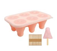 Moule à Glace | Accessoire Étanche et Anti-Adhésif - Moule à Glace sur Bâton en Silicone avec Bâtonnets | Pour La Pâtisserie Chocolat Mousse Brownie Fondant Gâteau Pudding