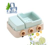 Moule à glace avec couvercle à 6 compartiments à démoulage facile - Moule pour faire des palettes à gâteau dans le congélateur | pour, pudding, gelée, yaourt, caramel et chocolat