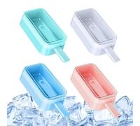 Moule à glace avec couvercle en silicone de qualité alimentaire facile à | Summer Ice Pop Maker pour puddings dessert cuisine fête congélateur réfrigérateur