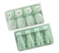 moule à glace, bac à glaçons | Plateau fantaisie en forme d' 4 cavités en silicone, ustensiles de cuisine pour whisky, cocktail, thé, café, décorations de cupcakes