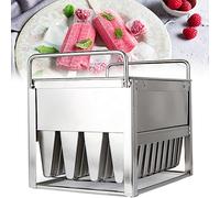 Moule à glace en acier inoxydable 304 - 40 rainures pour crème glacée à faire soi-même, convient pour un usage domestique et commercial, machine à glaçons durable