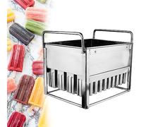Moule à glace en acier inoxydable, 40 rainures pour crème glacée maison et commerciale, machine à glace à faire soi-même