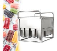 Moule à glace en acier inoxydable, 40 rainures pour crème glacée maison et commerciale, machine à glace à faire soi-même