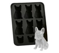 Moule à glace en forme de bouledogue français, moules avec décoration de boissons faites maison, moules à glace 3D amusants en forme d'animal, boissons souples pour chien pour les fêtes de whisky
