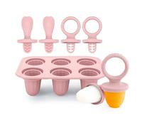 Moule à glace en silicone avec manche 4 poignées pour sucettes de bébé, moules à glace réutilisables à libération facile pour les petites mains
