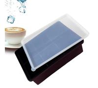 Moule à glace en silicone, avec retrait facile du moule à glace - Bac de congélateur réutilisable - Pour whisky, cocktail, café, jus, vin, bar, fête, maison