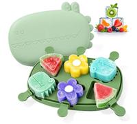 Moule à Glace en Silicone en Forme de Crocodile,6 Cavités(Style B)