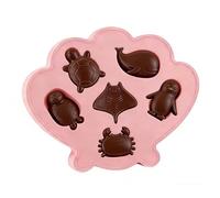 Moule à glace en silicone facile à détacher pour chocolats avec motifs marins, pour la maison, la cuisine, le bar, les fêtes, les fêtes d'été, le whisky, le café, la limonade