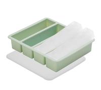 Moule à Glace en Silicone,Moule à Barres de Glace Carrées avec Couvercle - Accessoires de Boissons Fraîches pour Cuisine Outils pour Préparer des Boissons Glacées
