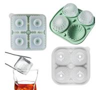 Moule à glace en silicone réutilisable portable avec couvercle entonnoir | Bac à glace à démoulage facile | pour maison, cuisine, réfrigérateur, congélation, intérieur