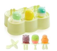 Moule à Glace, Moulle Esquimaux Silicone, Mini Moule a Glace, Glaces à L'eau, Ice Pop Mold Popsicle Sorbet DIY Réutilisable, Moulle Magnum pour DIY Sorbet Yaourts (vert-2)