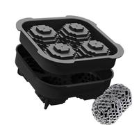 Moule À Glace | Plateau De Glace En Silicone 3D En Forme A - Conception De Libération De Moule Sûr Pour La Sauce Vanille Au Chocolat Jelly De Fruits Pour Le Jus De Fruits