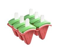 Moule À Glace Pour Bébé - 6 Cavités Réutilisables Pastèque Avec Bâtonnets,Moules À Bonbons Pour Desserts Crémeux Lollipop Fêtes Gâteaux
