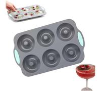 Moule à glace pour couronnes de Noël, moule à glace, en silicone, à 6 trous, bac à glaçons, moule à glaçons, moule de Noël, grands bacs à glaçons (gris A)